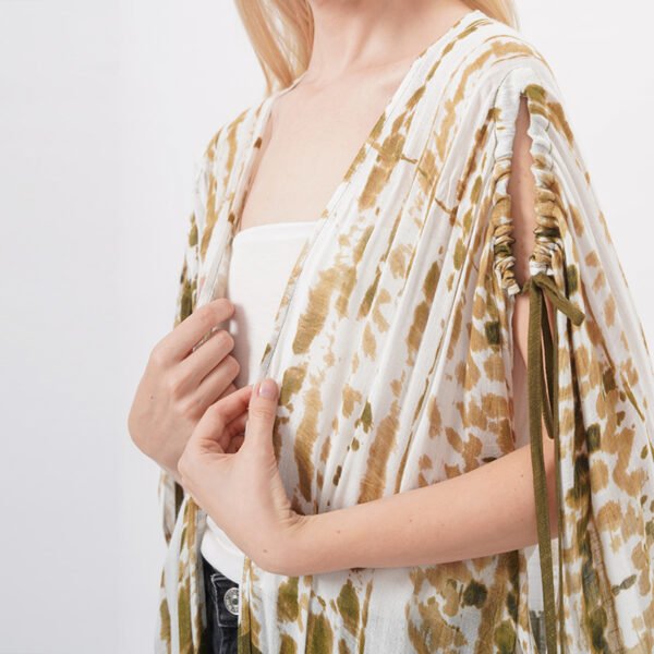 Flowy Split Sides Open Front Kimono - Image 2