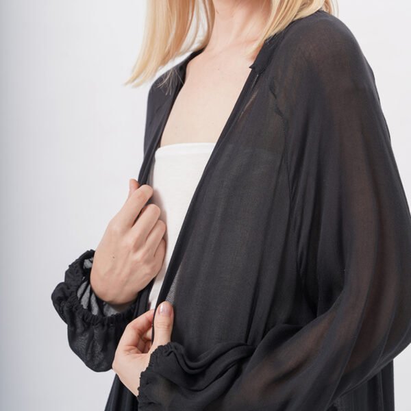 Long Sleeve Flowy Maxi Kimono Robe Cover Up - Image 2
