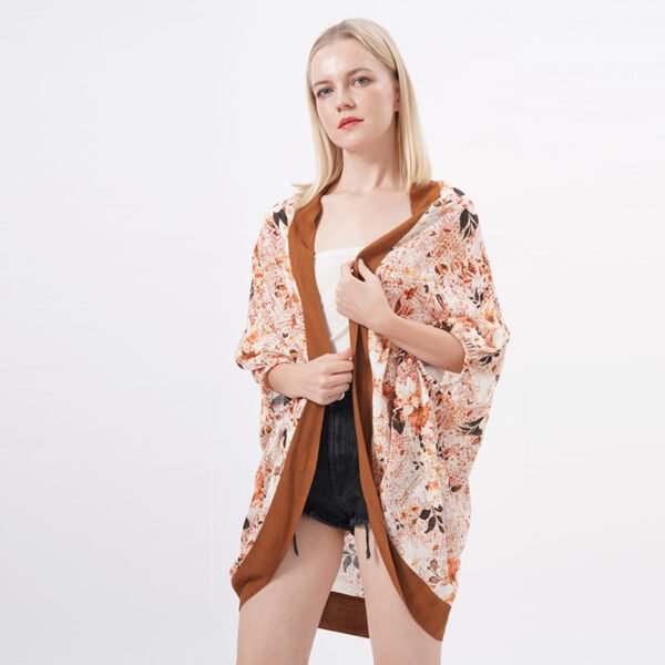 Batwing Sleeve Kimono Cardigan Cover Up