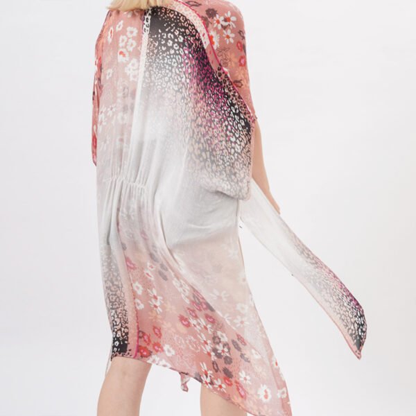 Side Split Sheer Kimono Cardigan - Image 2
