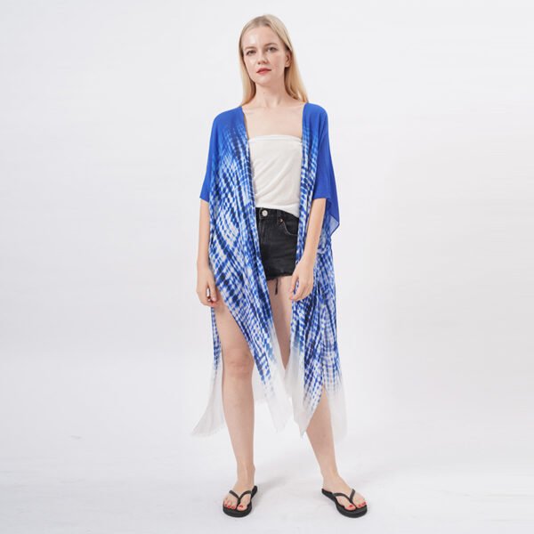 Side Split Long Kimono Cardigan