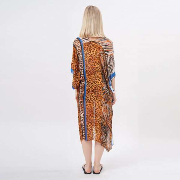 Open Front Leopard Bohemian Kimono Cardigans - Image 3