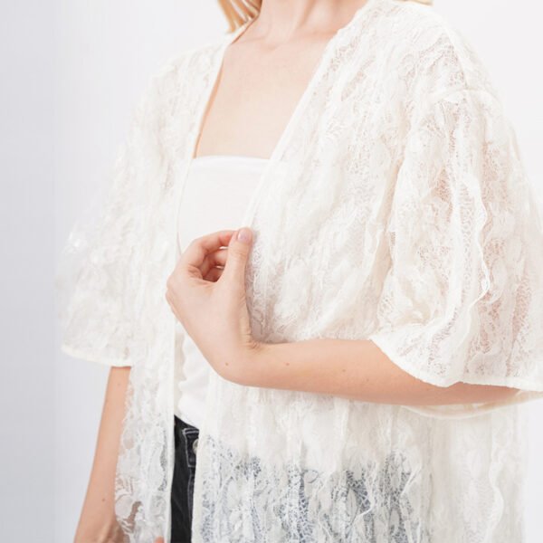 Cardigans Cover Up Lace Kimono Robes - Image 2