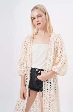 Open Front Crochet kimonos Cardigans
