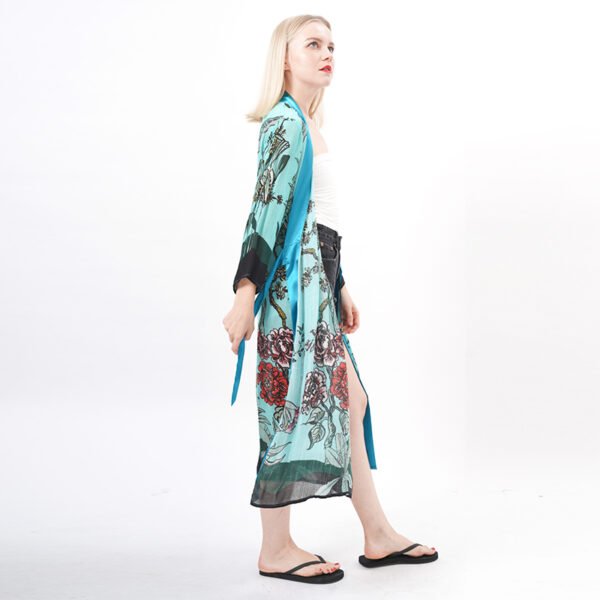 Printed Long Kimonos Robes - Image 5