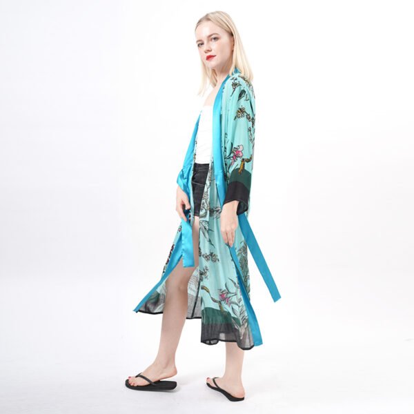 Printed Long Kimonos Robes - Image 4
