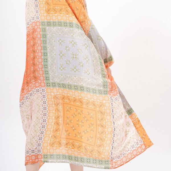 Printed Geometry Cover Up Kimonos - Image 2
