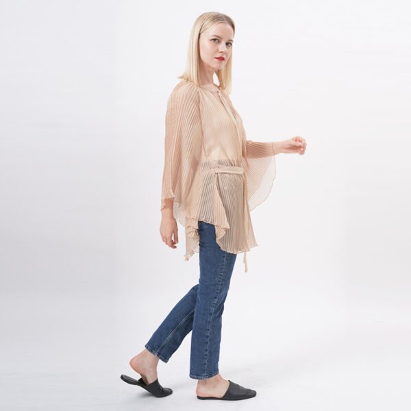 Long Sleeeves Bikini Beach Tunic Top - Image 6