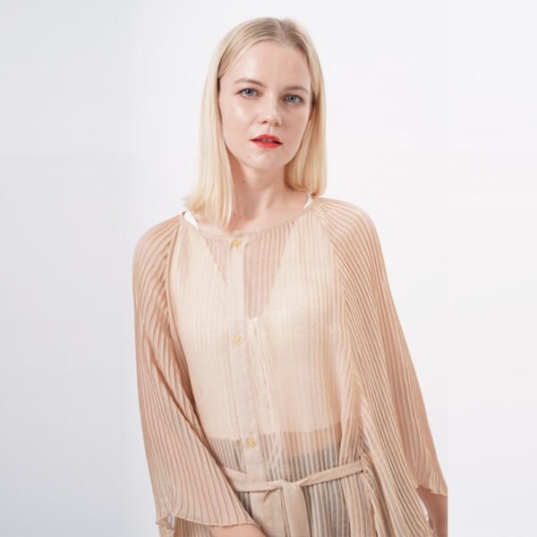 Long Sleeeves Bikini Beach Tunic Top - Image 4