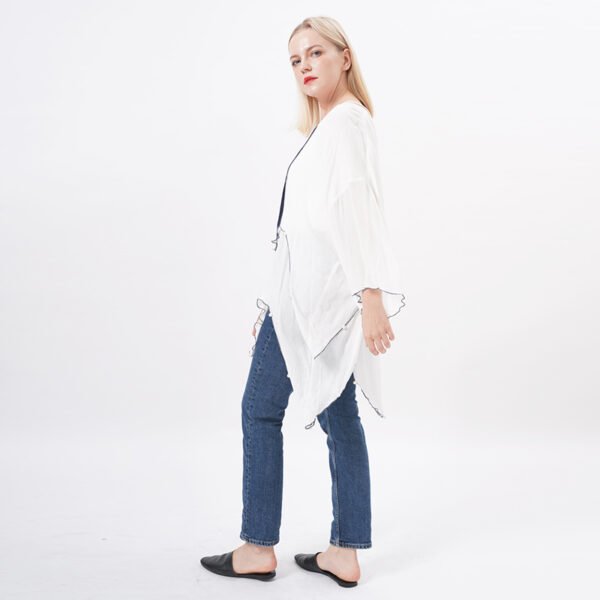 Long Sleeeves Flowy Blouse Tops - Image 5