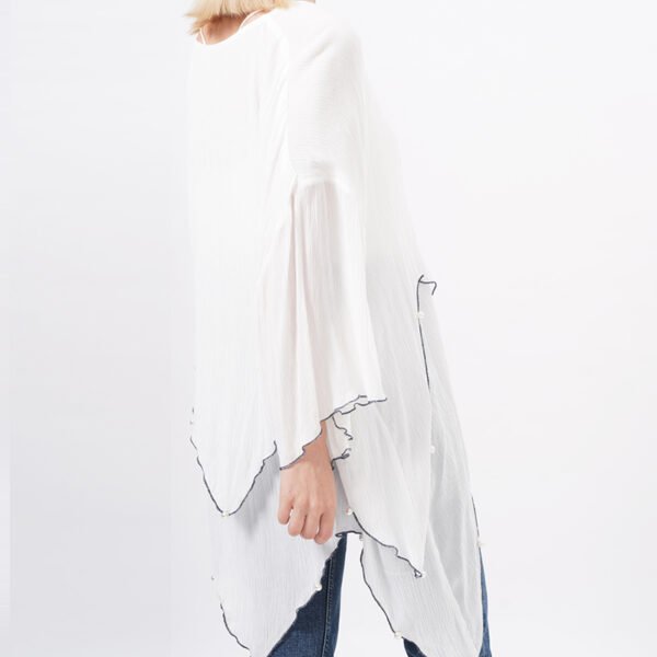 Long Sleeeves Flowy Blouse Tops - Image 2