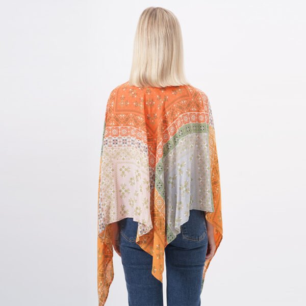 Floral Printed Viscose Beach Cover Ups - Image 3