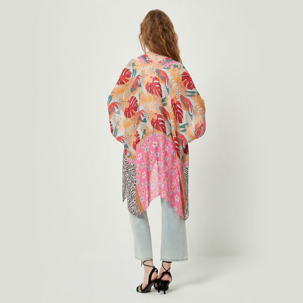 Printed Viscose Pink Kimonos - Image 3