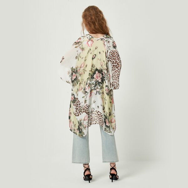 Leopard Flower Printed Kimonos - Image 3