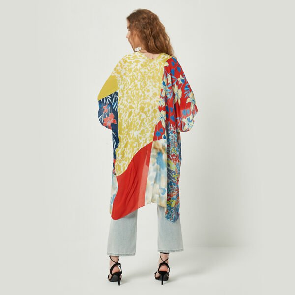 Casual Floral Printed Viscose Kimonos - Image 3