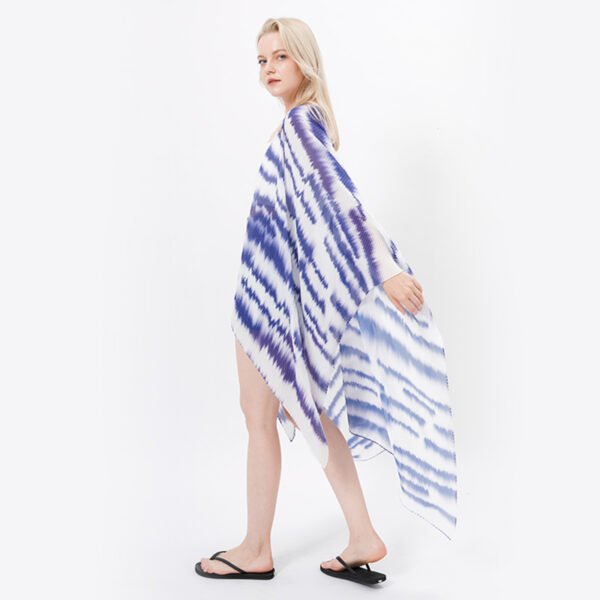 See Through Black Burnout Velvet Beach Cover Up Kimonos - Image 6