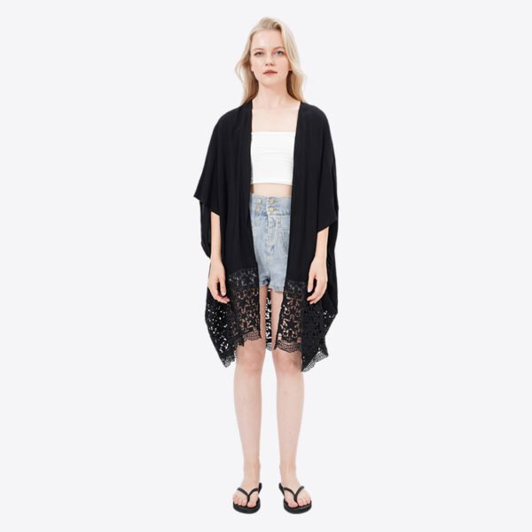 Open Front Cotton Kimonos Coverup Blouse Tops - Image 7