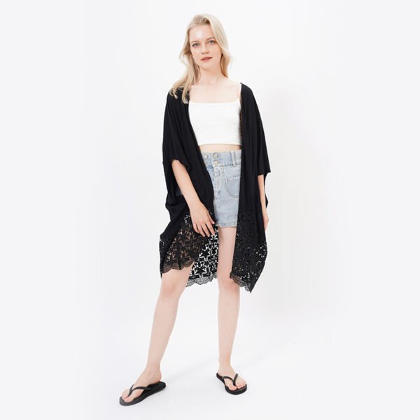 Open Front Cotton Kimonos Coverup Blouse Tops - Image 4