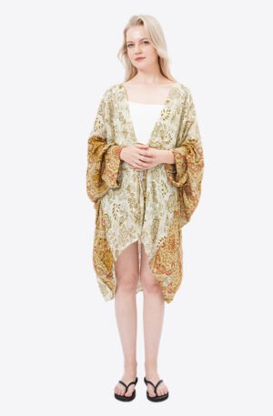 Loose Fit Printed Floral Beach Cover Ups