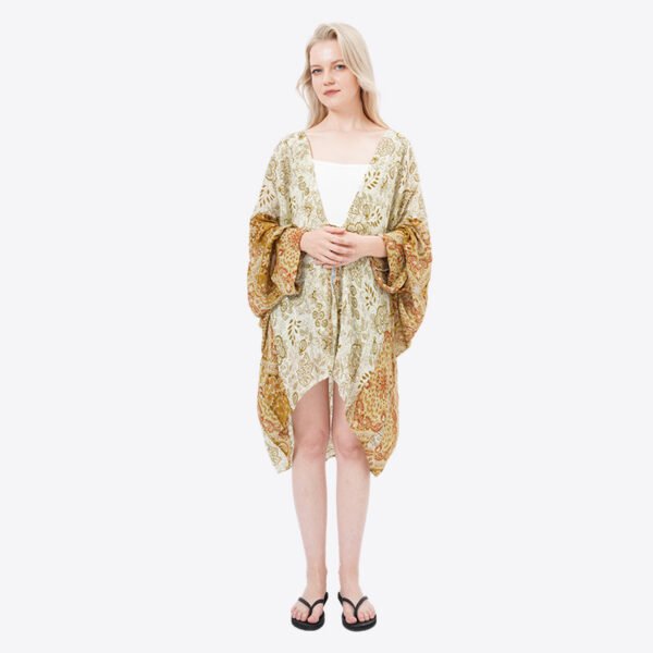 Loose Fit Printed Floral Beach Cover Ups