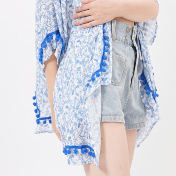 Printed Beach Cover Ups Viscose Kimonos for Ladies - Image 2