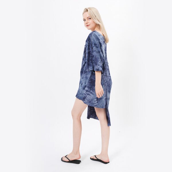 Asymmetrical Designed Open Front Cotton Kimonos - Image 6