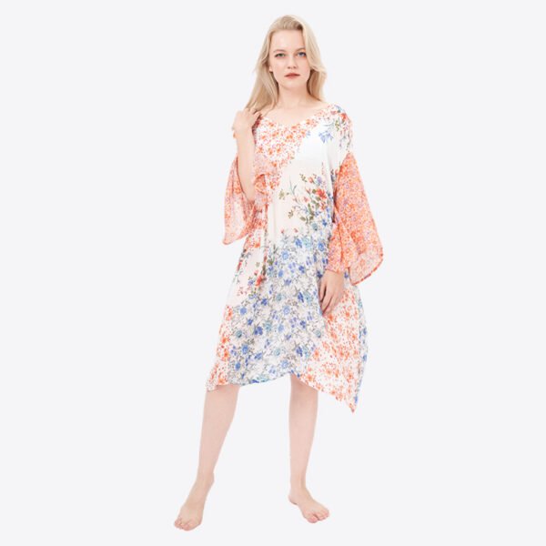 Floral Printed Beach Wrap Dress Cover Ups