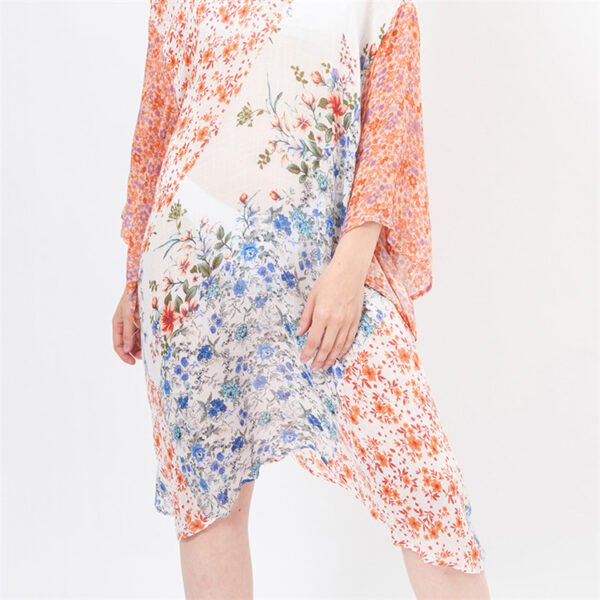 Floral Printed Beach Wrap Dress Cover Ups - Image 3