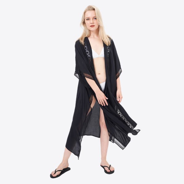 High Split Swimsuit Cover Ups Viscose Kimonos