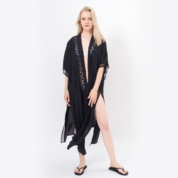 High Split Swimsuit Cover Ups Viscose Kimonos - Image 3