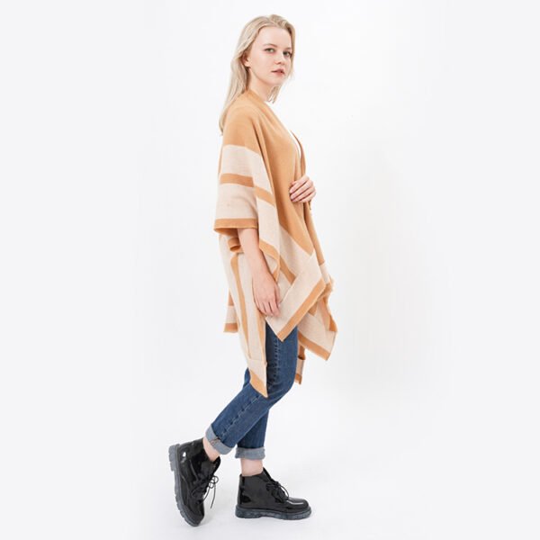Oversized Women Acrylic Poncho - Image 7