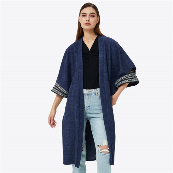 Loose Open Front Women Cardigans Kimono Jacket