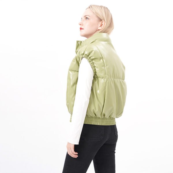 Cap Sleeves Padded Puffer Vest - Image 4