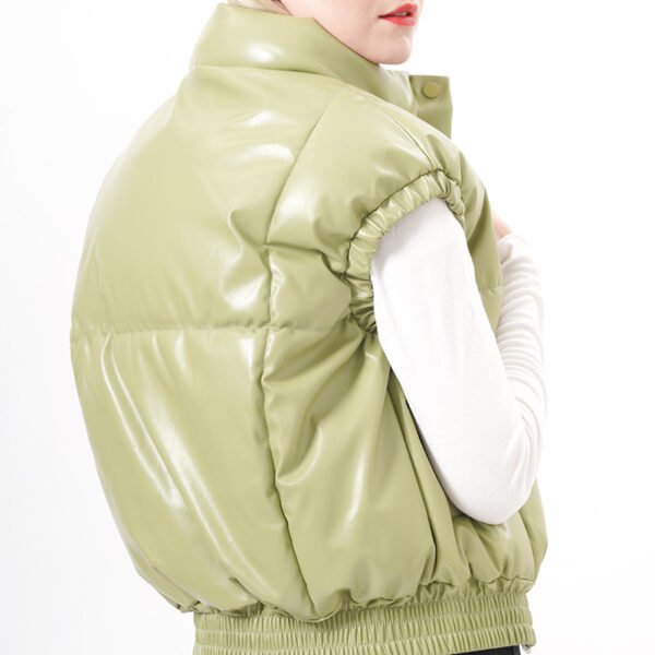 Cap Sleeves Padded Puffer Vest - Image 2