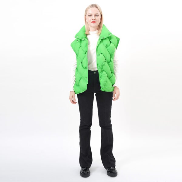 Criss Cross Padded Puffer Vest - Image 7