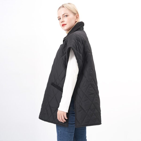 Diamond Quilted Padded Pullover Jacket - Image 5