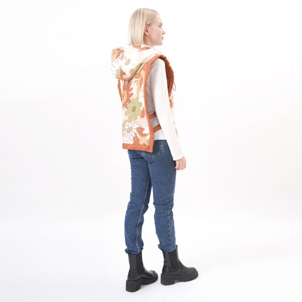Hooded Quilted Vest Padded Waistcoat - Image 5