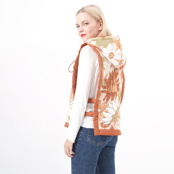 Hooded Quilted Vest Padded Waistcoat