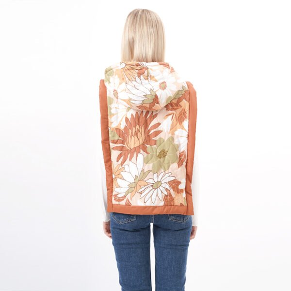 Hooded Quilted Vest Padded Waistcoat - Image 3