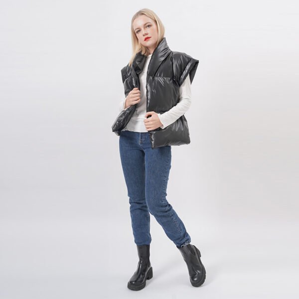 Sleeveless Crop Vest Puffer Vest Padded Gilet