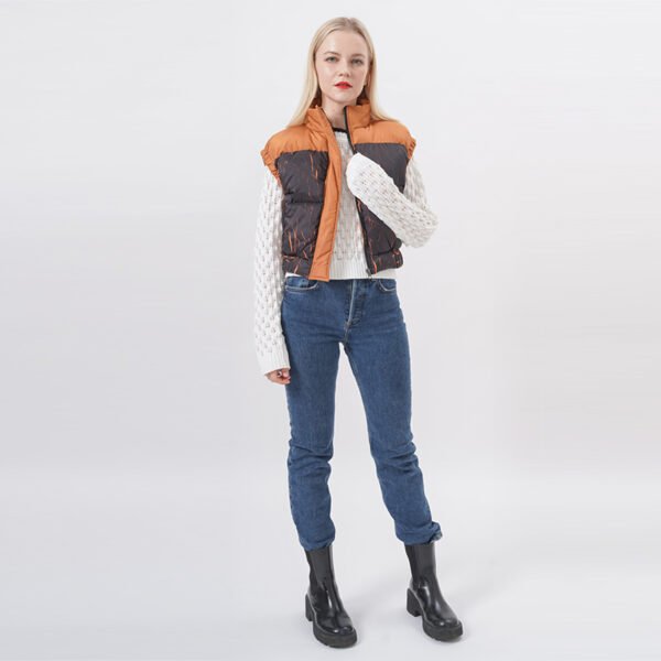 Sleeveless Quilted Cropped Puffer Vest