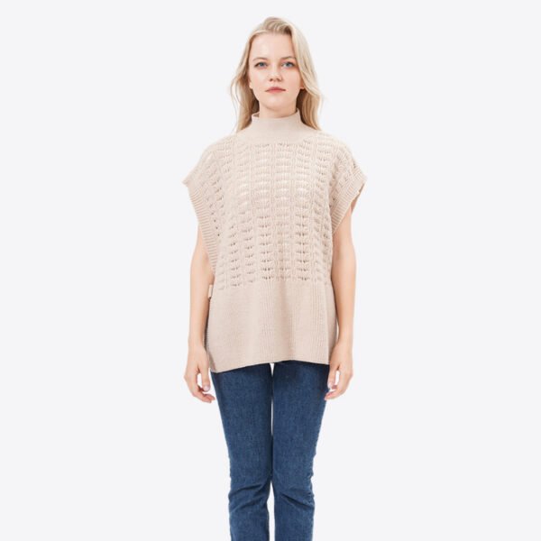 Knit Cropped Crochet Sweater Tops - Image 7