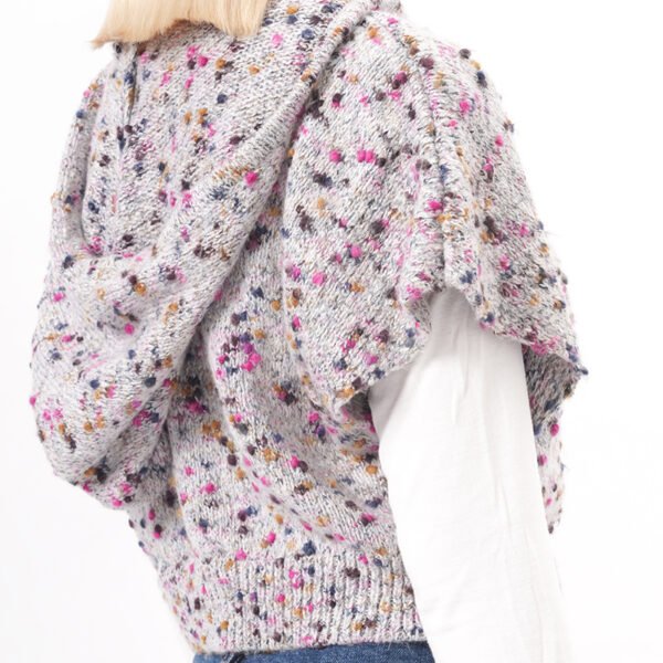 Hooded Pullover Sweater Tops - Image 2