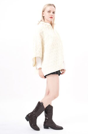Long Sleeves Diamond Padded Pullover