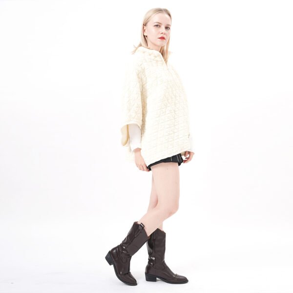 Long Sleeves Diamond Padded Pullover
