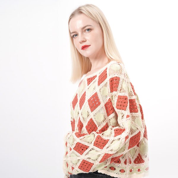 Long Sleeves Cropped Crochet Top - Image 4