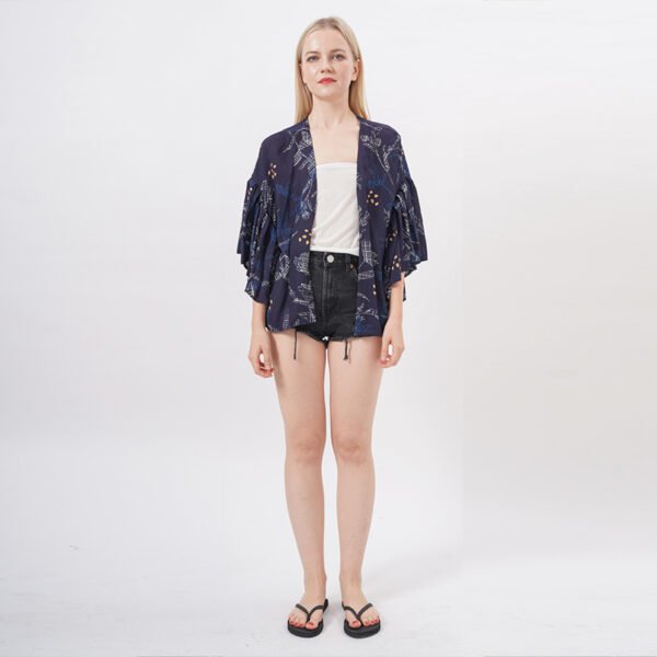 Ruffles Beach Kimono Cover Ups Blouse Tops
