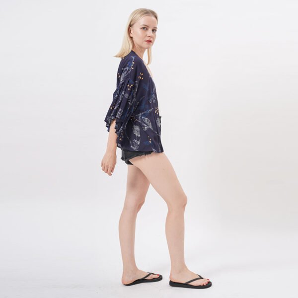 Ruffles Beach Kimono Cover Ups Blouse Tops - Image 6