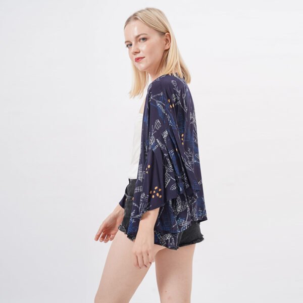 Ruffles Beach Kimono Cover Ups Blouse Tops - Image 5
