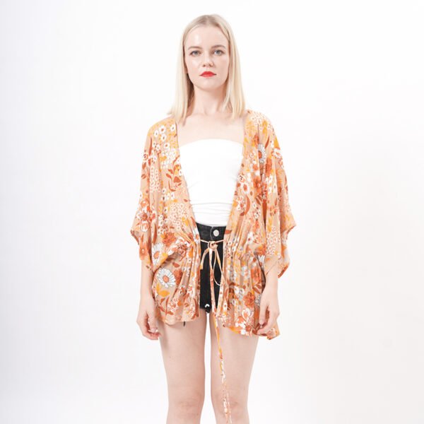 Ruffle Sleeve Boho Cover Up Kimono Cardigans